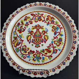 Sango One World Basque 10.75 In Dinner Plate Nice Condition!